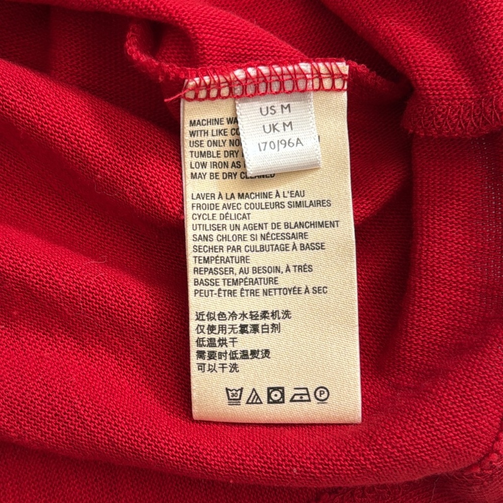 Maeve by Anthropologie | Mariah Gathered Turtleneck Lightweight Sweater Red (M) - Picture 10 of 16